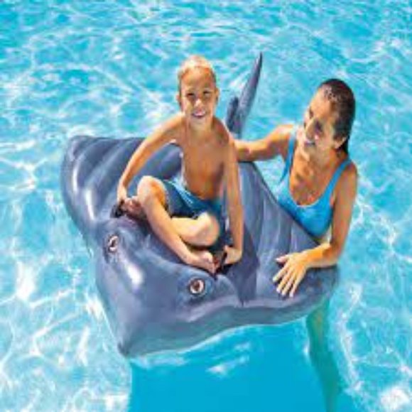 NWT INTEX STINGRAY REALISTIC RIDE-ON POOL BEACH FLOAT 74" X 57" - Picture 4 of 9